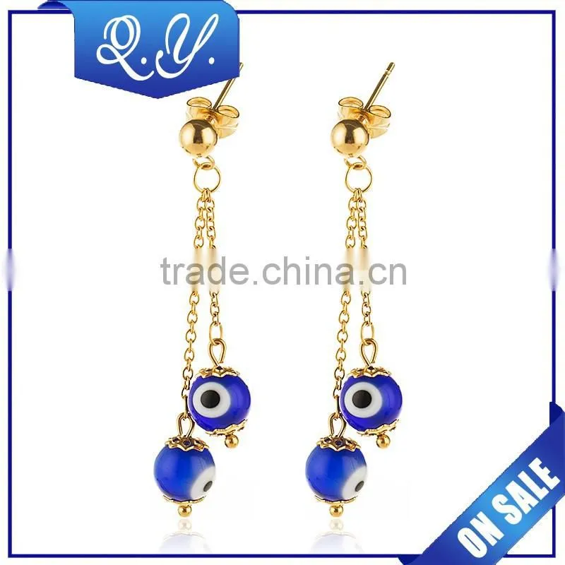 Hot wholesale ear piercing jewelry double pearl earrings ear studs