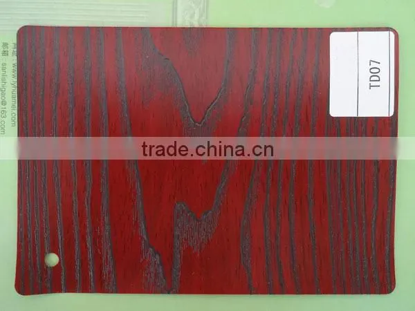 wood grain type pvc film for wood floor