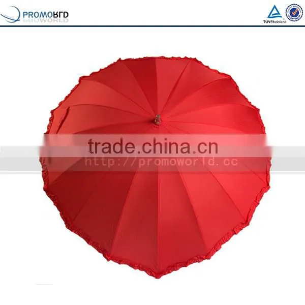 Lovely Heart Shape Wedding Bridal Umbrella