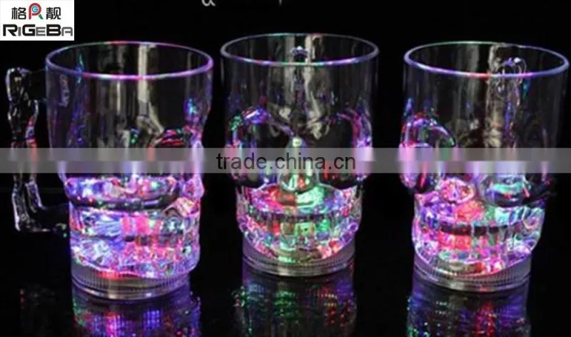 led flashing drink cups Plastic Type and Eco-Friendly Feature led flashing drink cups