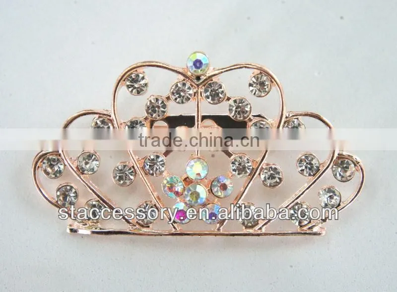 Wholesales crown brooch, rhinestone brooch, wedding crown brooch
