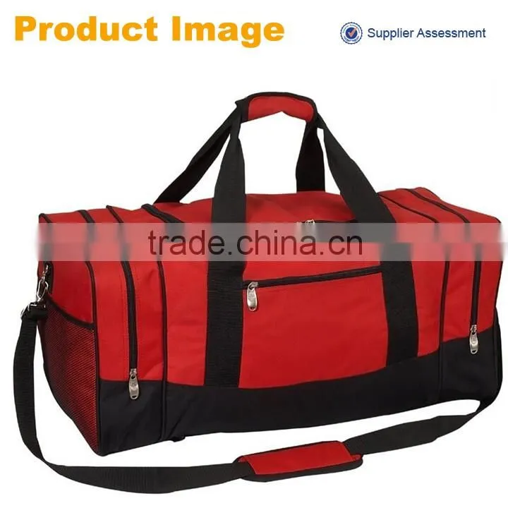 2016 China new large capacity colorful polyester traveling bag