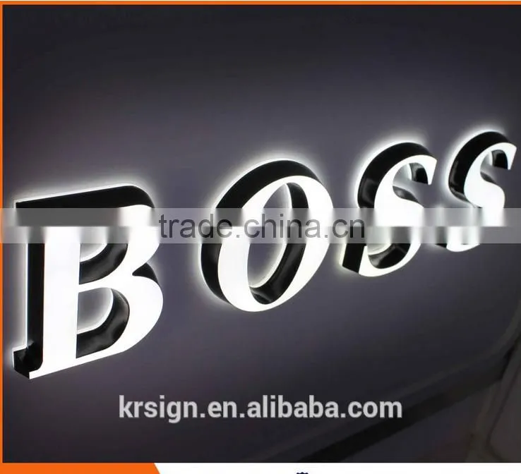 clear acrylic frontlit letter sign making