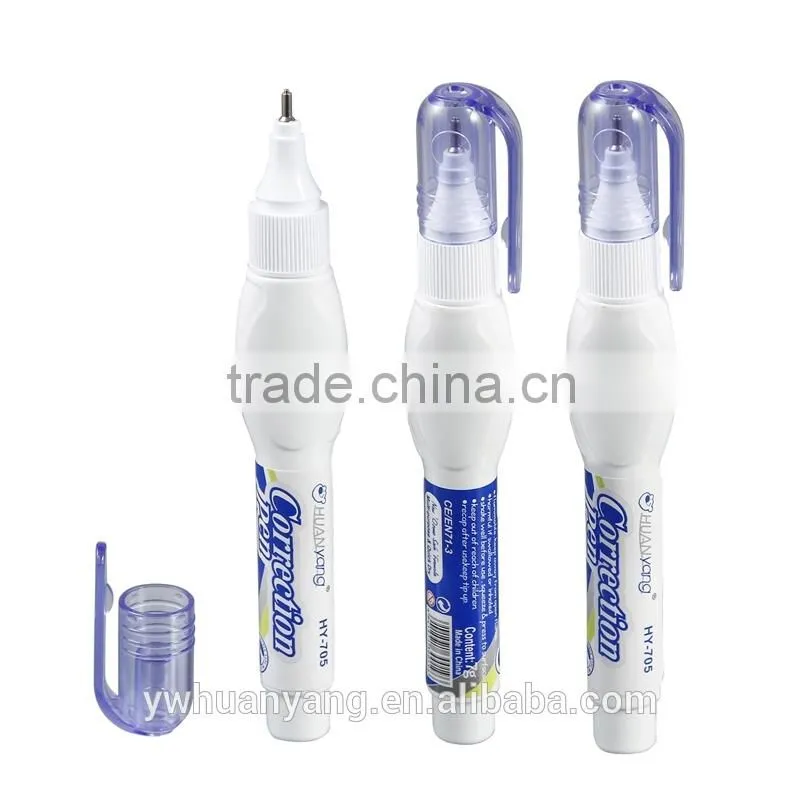 Waterbase blue wite-out dry fast correction pen fluid