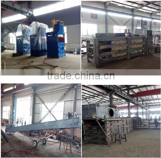 vertical baler for waste clothes