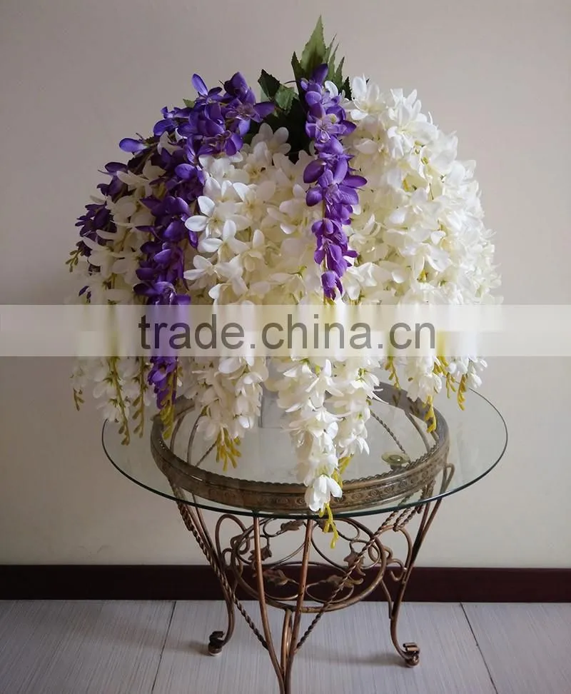 china factory artificial wisteria fabric flower