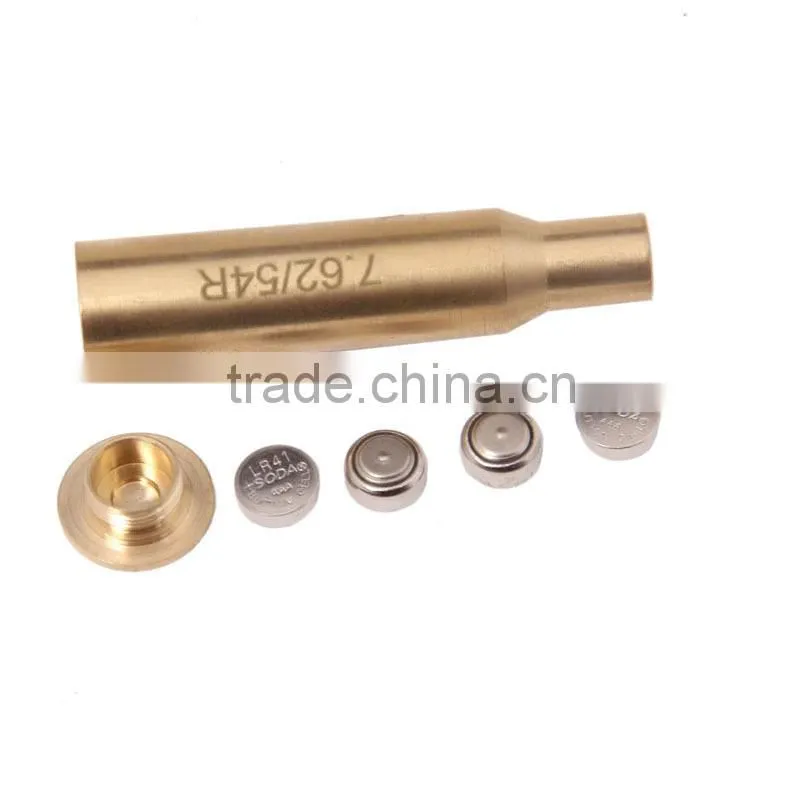 Funpowerland 7.62x54R Caliber Cartridge Style Red Laser Bore Sight Brass