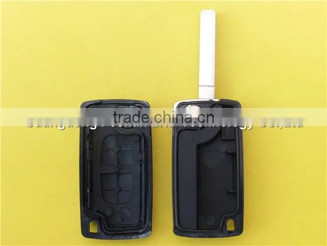 High quality 307 2 button car key case shell no logo no battery place CE0523 for Peugoet remote