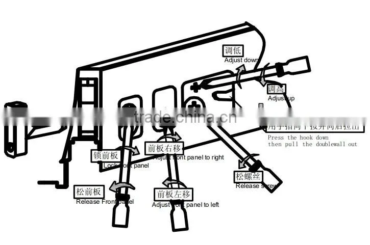 Soft closing galvanized steel telescopic furniture drawer rails