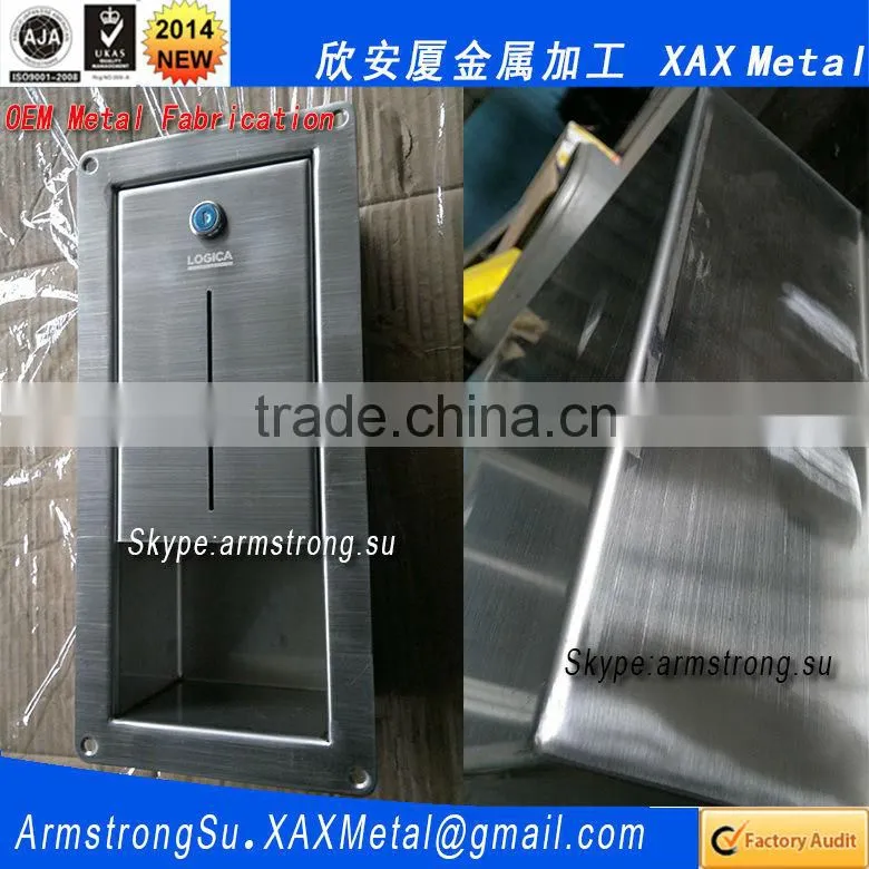 XAX34TD per customer drawing washrooms accessory Recessed Toilet Tissue Dispenser