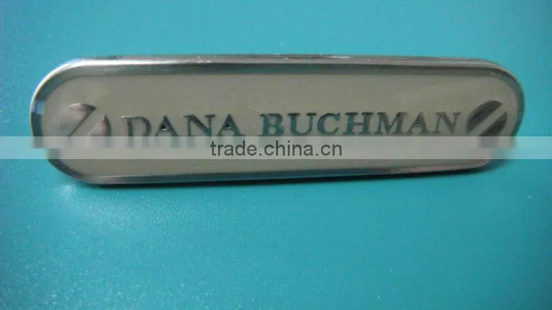 3D leather folder emboss logo