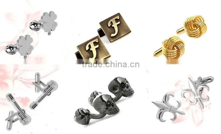 Pearl Artificial diamond rhinestone golden cufflinks