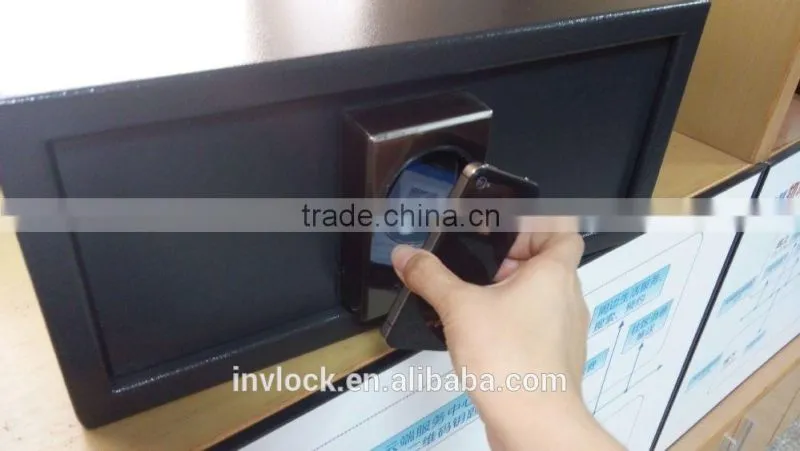 QR lock safe New mobile phone open hotel safe box steel safe digital two tubular deadbolt lock