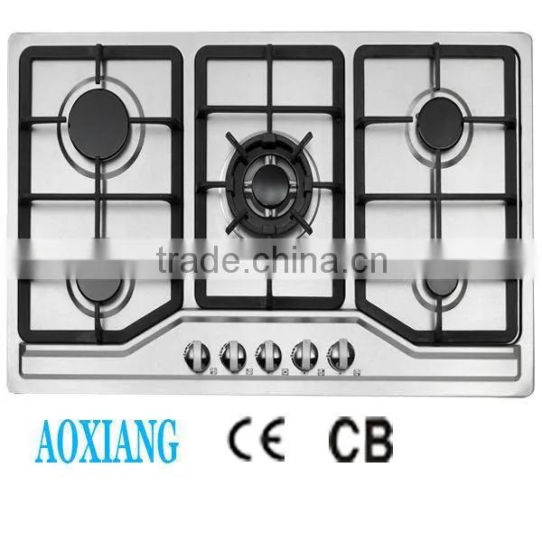 Built-in Tempered Glass Kitchen 5 Burner Gas Cooking Range / Gas Hob/ Gas Cooker D925Y