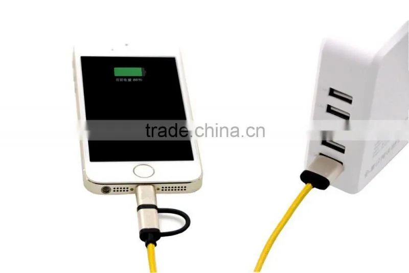 Nice Designed 2 in 1 USB Charging Cable for iPhone and Android Product