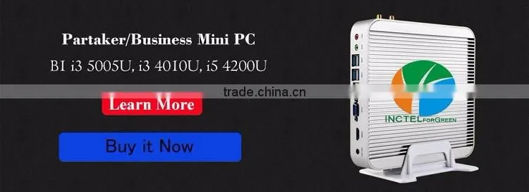 Partaker B4 Cheapest N3150 i3 Broadwell Mini PC Barebone Computer Intel Core i3 5005U 2GHz HD 5500 Graphics 4K HTPC wifi VGA