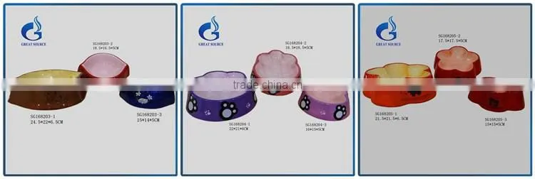 football shape white ceramic dog bowl pet water food bowl