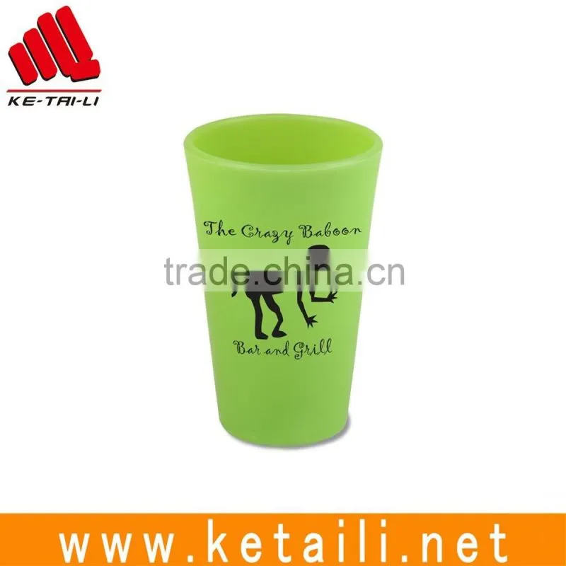 Food Grade OEM Unbreakable Silicone Beer Cup Red Wine Cup Silicone Bar Accessories Factory