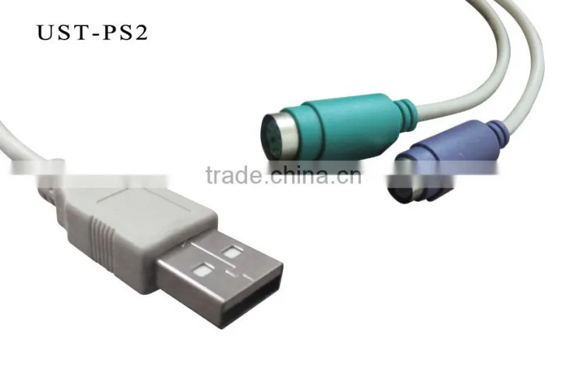 USB To PS2 Converter Cable Adapter For Mouse Keyboard