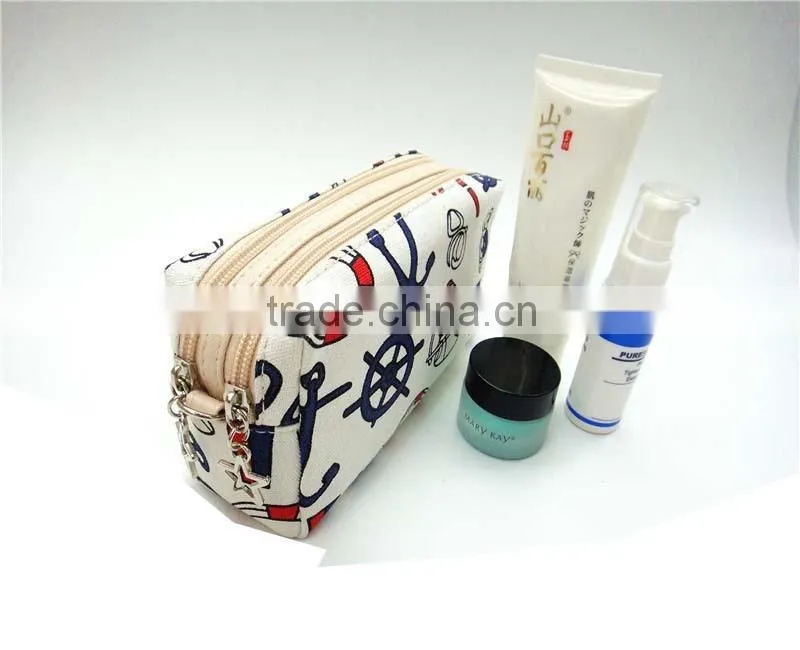 Promotional canvas cosmetic travel bag made in Guangzhou China