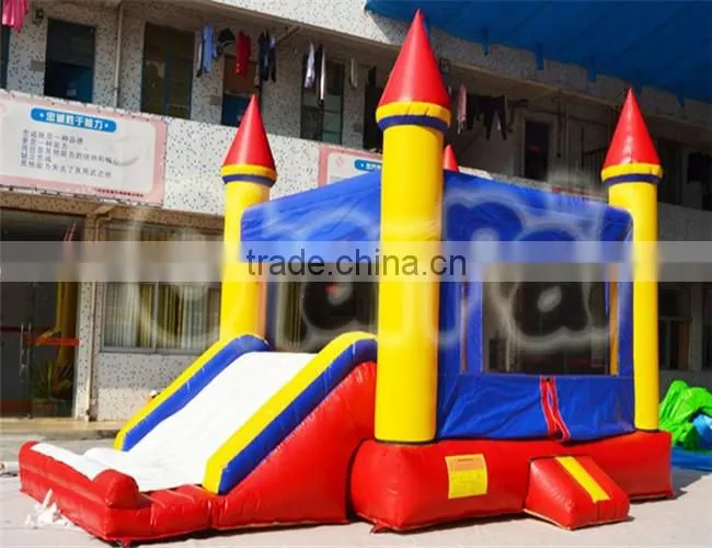Channal cheap commercial inflatable swimming pool hot tub combo, inflatable bouncer castle with slide,inflatable air castle