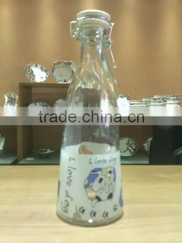 round clear swing top glass bottles wholesale
