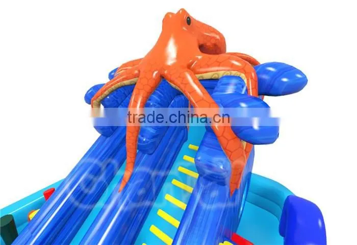 Newest arrival Cheap sea world inflatable obstcle course for children, amusing funny inflatable obstacle slide