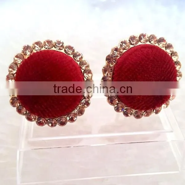 small quantitiy korean fancy flannelette diamond stud earrings
