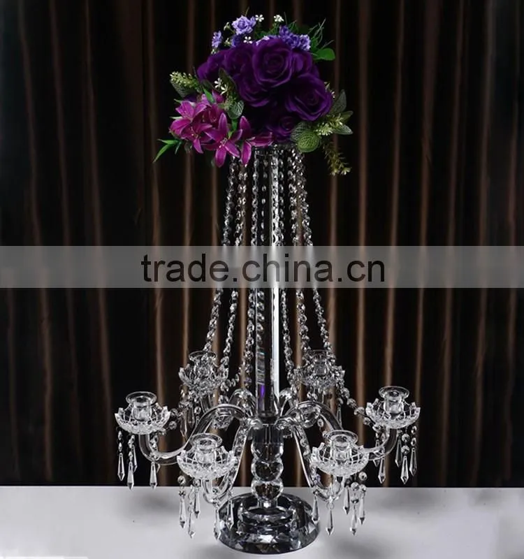 home ,wedding ,party event beautiful crystal candel holder centerpieces