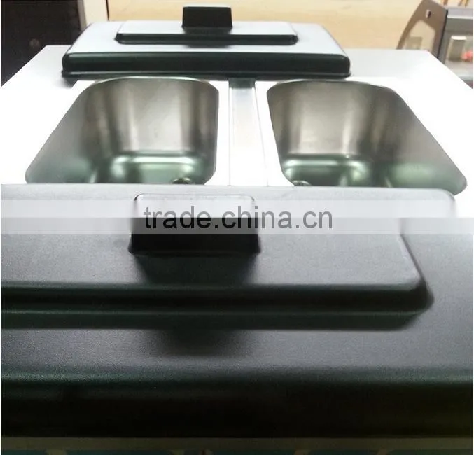 Desktop soft ice cream machine with 1 flavor