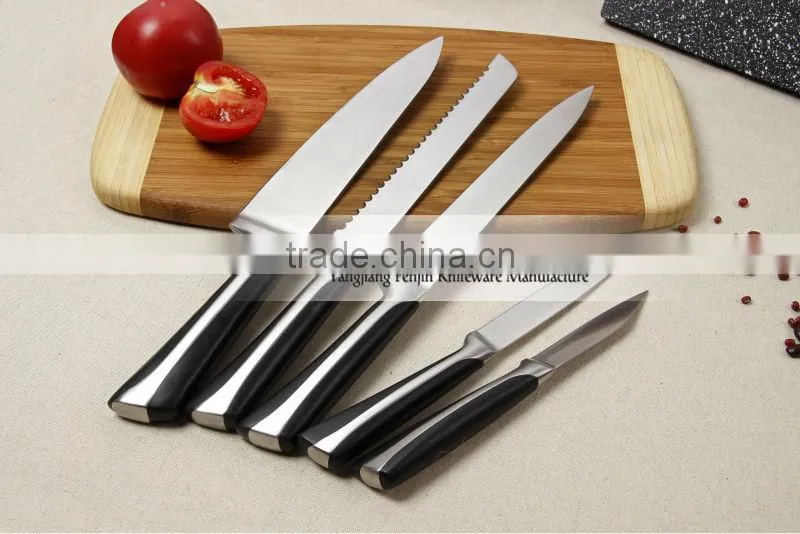 5pcs Stainelss Steel Handle Trustworthy Kitchen Knife Wholesale