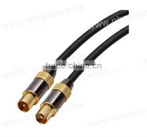 Assembly Type TV Cable PAL Plug to PAL Plug (9.5Male to 9.5Male)
