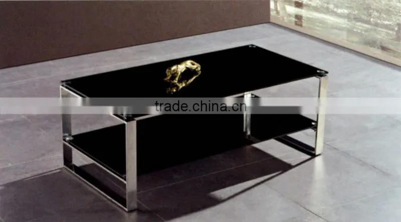 office furniture High Quality Modern Clear Tempered Glass Coffee Table tea table On Selling/PT-T002