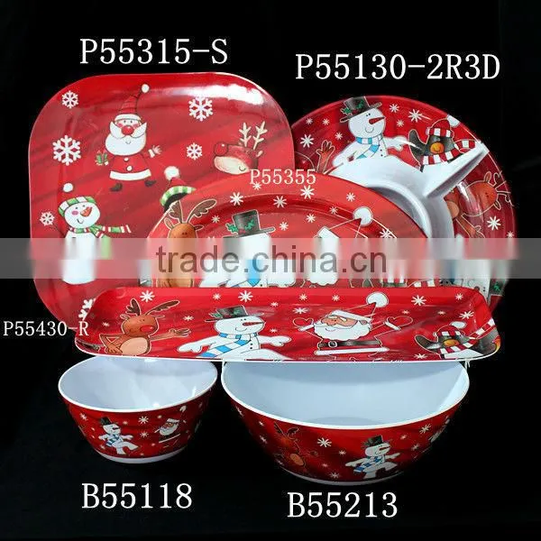Melamine rectangular plates