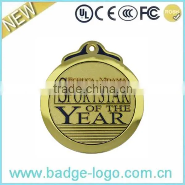 Antique Running Award Medal, Wholsale Zinc Alloy Medal with Ribbons
