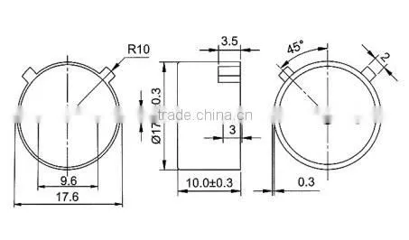 SMT1810X 12v mini transducer SMT buzzer magnetic buzzer (FBELE)