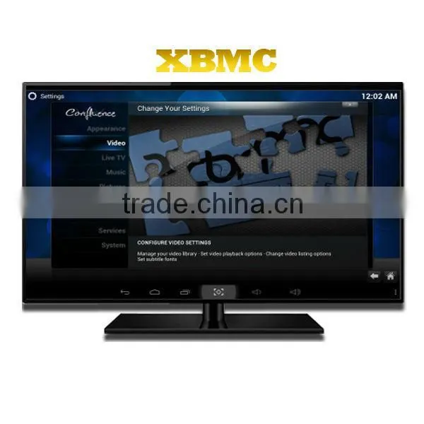OEM/ODM manufacturer 2013 popular support xbmc airplay dlna Android dvb-t iptv set top box
