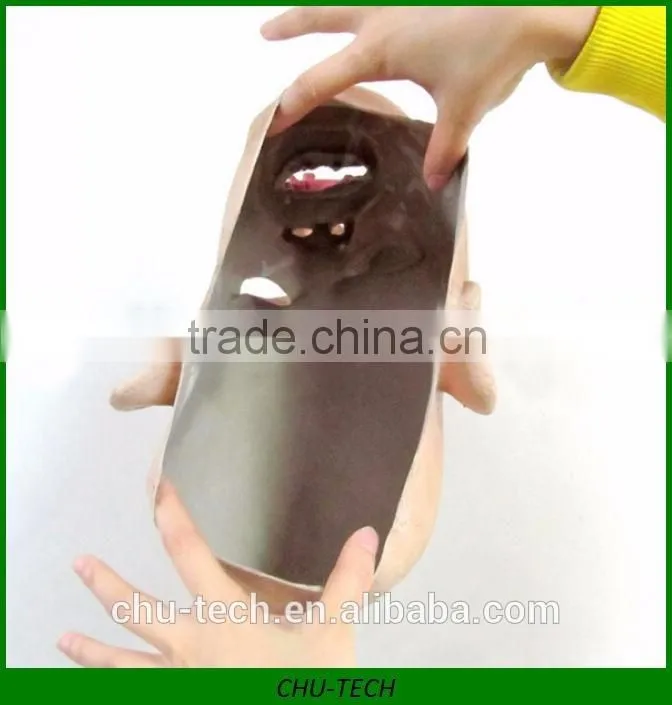 Halloween Mask Silicone 360 Full Face one Eye without Hair Airsoft Khaki Grimace