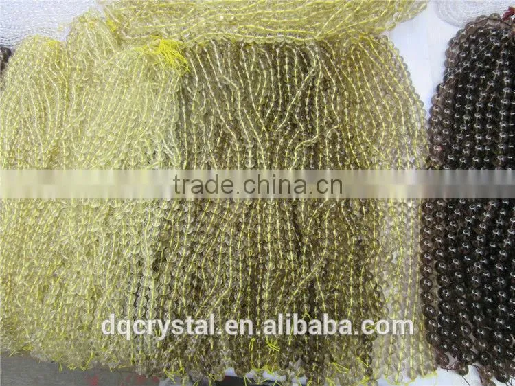 Handmade all colours of crystal round beads necklace for sale