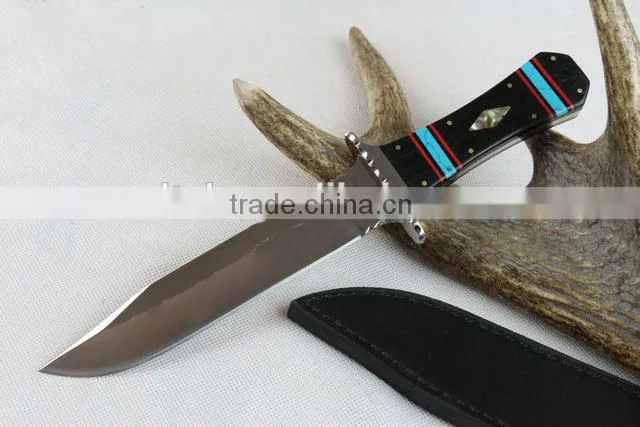 OEM fixed blade Collection knife with mirror surface