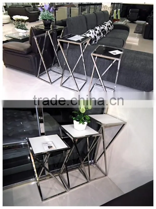 Foshan factory modern stainless steel furniture
