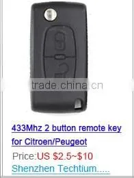 2 button flip Complete key replacement for VW Passat car remote key cover