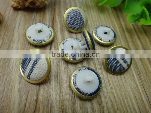 fashion garment accessory buttons to cover fabric metal