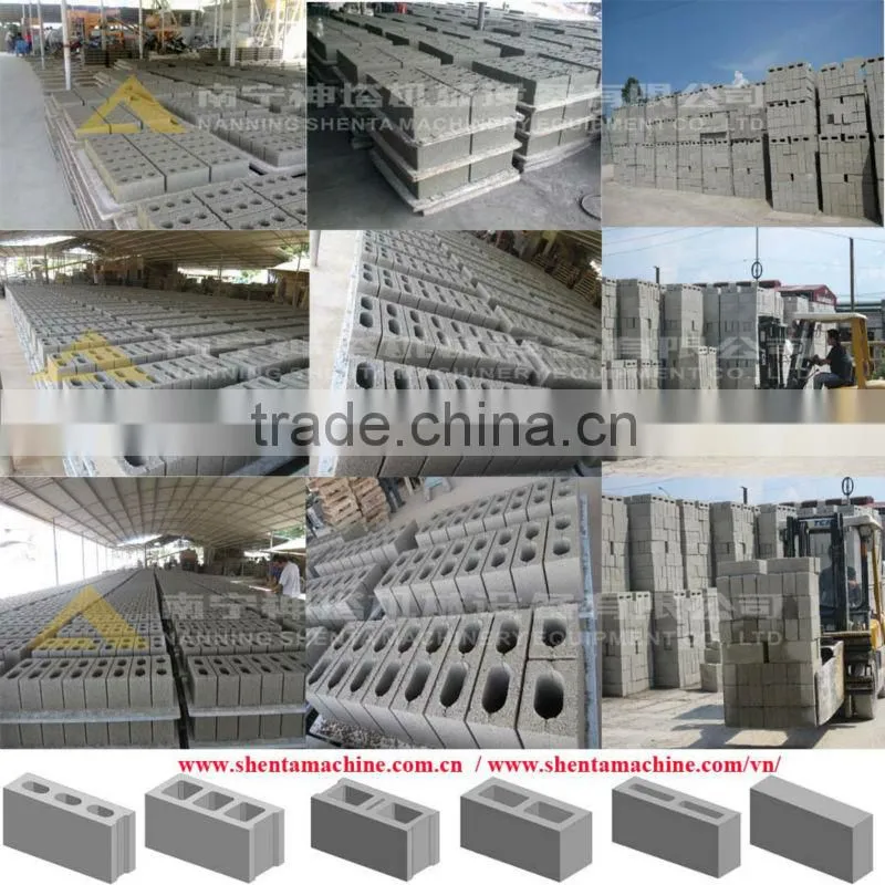 Shenta machine cement automatic bricks production line