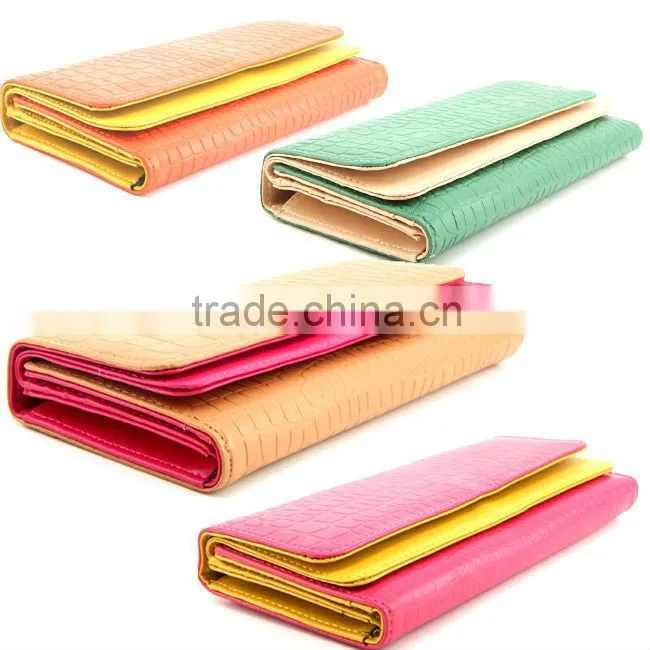 PU leather womens fashionable wallets