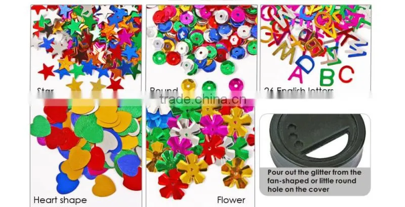 Bottle packing Coloful Decoration Glitter Powder/color gitter powder