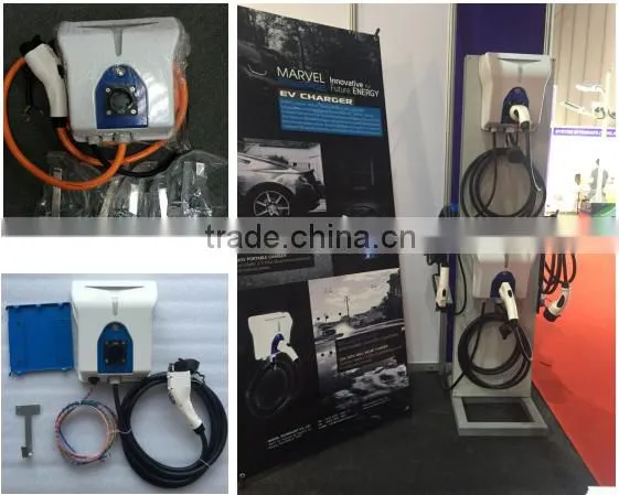 SAE J1772 Wall Mount EV Charge station level 2 32A 7.2kw for AC charging