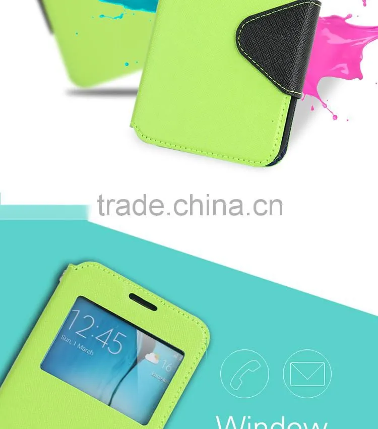 LZB high quality flip pu leather phone cover for Micromax Canvas HD A190