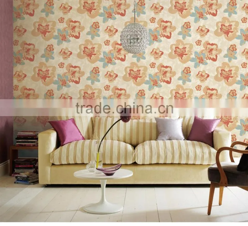 modern pvc decorative wallpaper for coffee shop decor