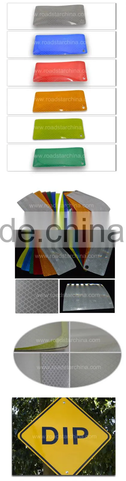 High intenstiy grade Microprismatic reflective sheeting